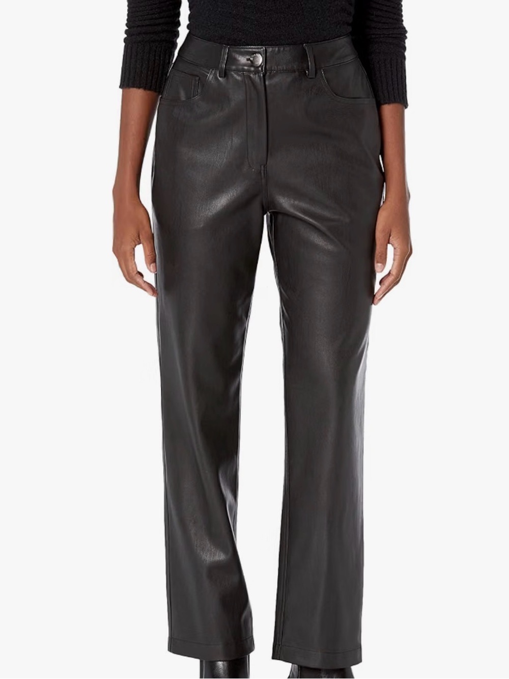 The Drop Women's Jack Vegan Leather Black Size 26